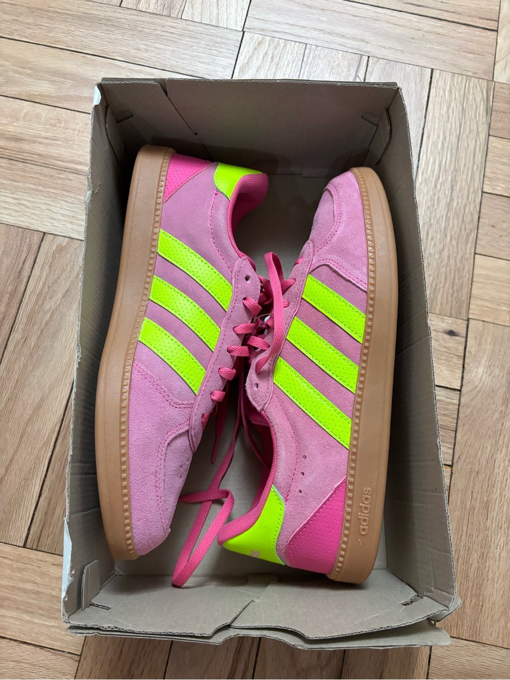Adidas Womens Breaknet Sleek JH6899 Pink Casual Shoes Sneakers Size 9.5